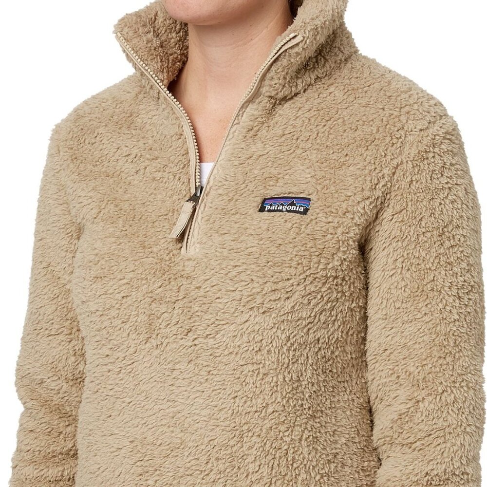 Patagonia Quarter-Zip Fleece Pullover – Tan, Size Small